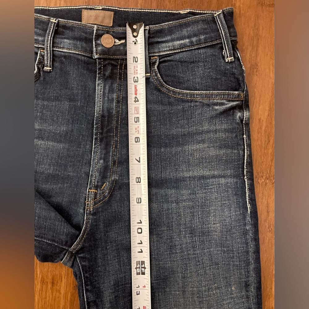 Mother Jeans Bootcut Ankle 26 Hustler Ankle Fray Lust for Life Luxury - Picture 12 of 16
